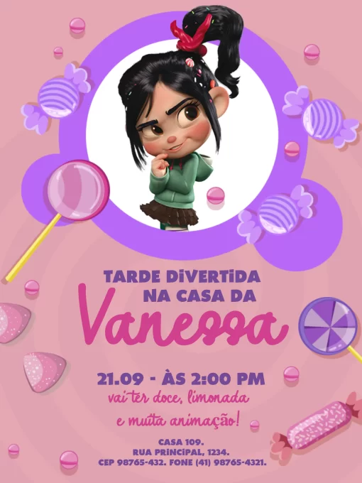 Convite De Aniversário Barbie Rosa Edite Online