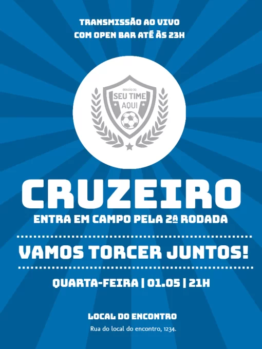 Convite online para editar Atlético Mineiro Edite Online